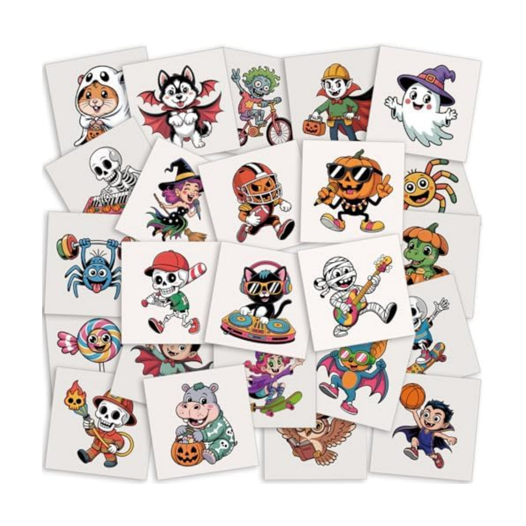 Waybla 144PCS Halloween party favors for Kids – 24 Unique Kid-Friendly Designs – Trick or Treat Handouts, Classroom Exchange, Party Favors