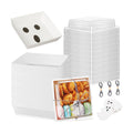 Yaomiao 50 Pcs Halloween Ghost Charcuterie Boxes, Clear Lids Paper