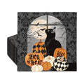 JarThenaAMCS 50 Pack Halloween Paper Napkins Black Cat Pumpkin Disposable Luncheon Napkin Trick or Treat Boo Dinner Hand Napkin for Kitchen Bathroom