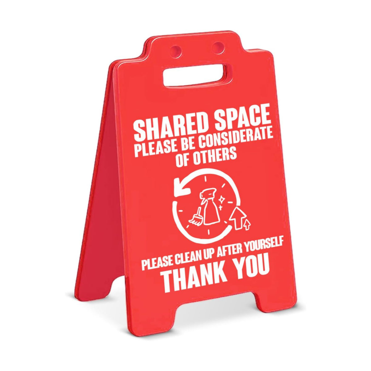 Break Room Decor Shared Space Rules Sign for Office Kitchen Bathroom
