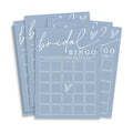 Fun Bridal Shower Bingo Games Set with Blank Squares to Wedding Guest Book idea Bride’s Gifts, Fun Wedding Shower Games Activity for 25 Guests Minimalist White Newlywed Party Supplies - B14