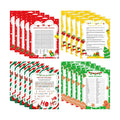 LOAVER 54 Pcs Christmas Trivia Party Game Cards,Christmas Code Break Trivia Scramble Game Cards Set Guessing Activity for Xmas Vacation Party Game Supplies Coworkers Holiday Activity
