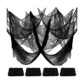 Halloween Decorations Creepy Cloth, 4 PC 72 X 30inch Black Scary Gauze Spooky Cloth, Freaky Loose Creepy Clothes, Halloween Decorations for Haunted Houses Outdoor Indoor Yard Cauldron Wall Decor