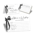 50 Pcs Advice and Wishes for the Mr and Mrs Cards - Bridal Shower Guest Book, Wedding Reception Decor, Newlywed Games, Engagement Party & Anniversary Keepsake -B07