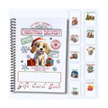 Christmas Gift Card Book 5x7 inches with Stickers, 10 Page Soft Cover Spiral Bound with Protective PVC Cover, and 20 Double Sided Sticky Dots - 8 Different Cover Design Options (Christmas Delivery Dog)