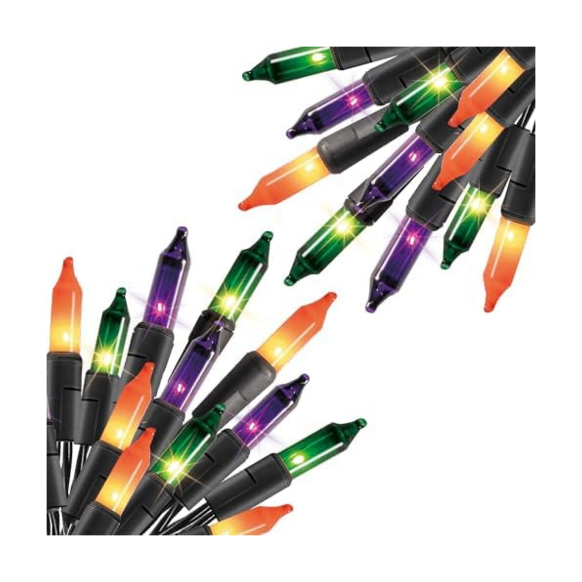 Dazzle Bright Purple Orange and Green Halloween Lights, 40FT 200 Count Mini String Lights, Waterproof Halloween Decorations for Outdoor Indoor Patio Home Party Garden Yard Decor