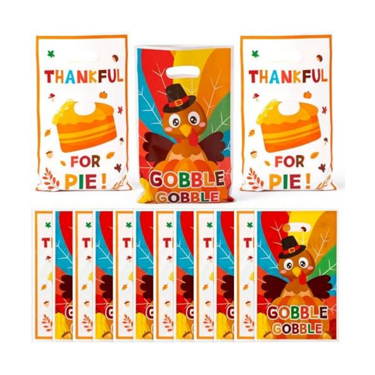 Haooryx Thanksgiving Day Turkey Favor Bags Gift Wrapping Decorations