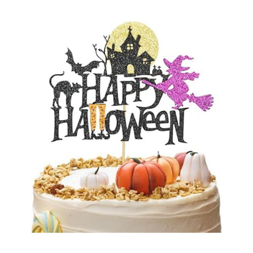 1 Pack Happy Halloween Cake Toppers, Style 1
