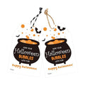 joycraft Happy Halloween Tags with String - 50Pcs Halloween Cauldron Tags