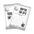 Dumyum 20 Bride or Die Bachelorette Party Invitations