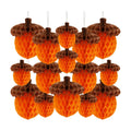 15Pcs Fall Acorn Honeycomb Decorations, Thanksgiving Decor