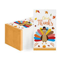 100 PCS Thanksgiving Napkins Fall Turkey Autumn Leaves Guest Napkins for Autumn Harvest Party, Kitchen, Bathroom, Thanksgiving Decorations