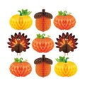 KatchOn Thanksgiving Hanging Decorations, Pack of 9 Turkey Centerpieces