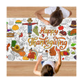 Thanksgiving Coloring Poster, 30 x 72 Inch