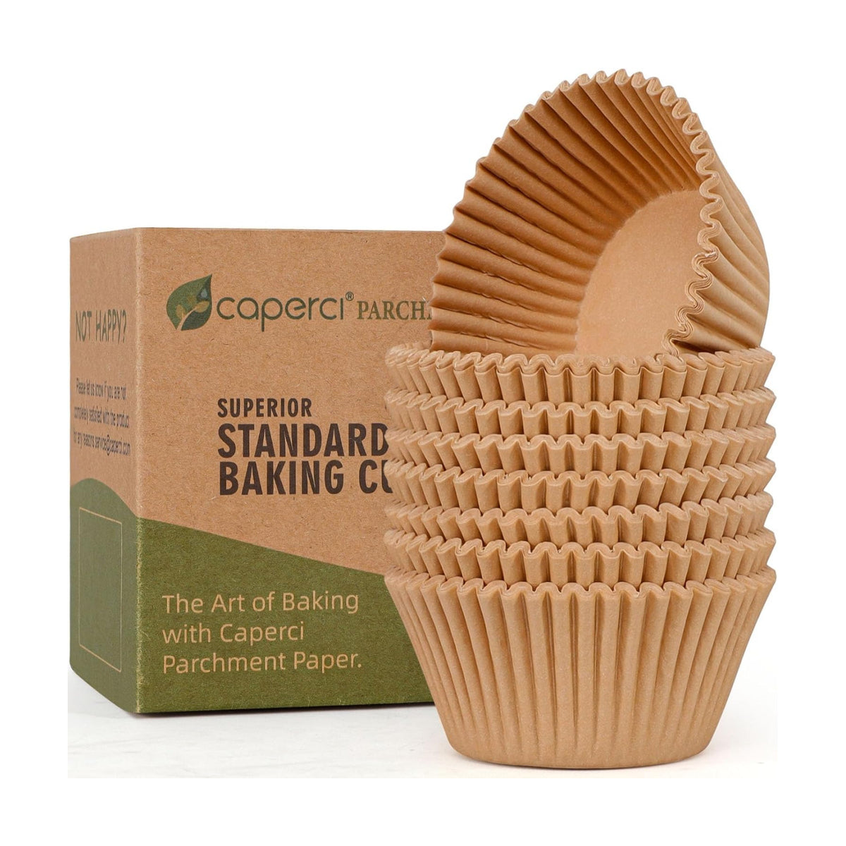 Caperci 225pcs Parchment Cupcake Liners - Standard Muffin Cups for Baking