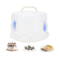 12 Inch Cake Carrier with Lid and Handle – Heavy-Duty Cake Container for Baking Events & Outdoor Trips | Adjustable Height,Portable Food Cake Carrier Storage Solution for Picnics & Camping