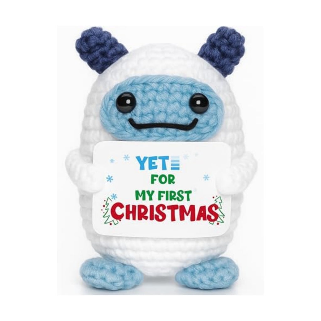 Yet for My First Christmas – Christmas Decorations Handmade Crochet Mini Decor, New Parents Keepsake, Adoption Gift for Infant Holiday Milestone Celebration