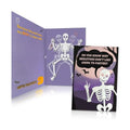 Funny Dancing Skeleton Halloween Card with Joke – Hilarious Musical Greeting for Friends, Husband, Her, Him, Men, WomenGrandpa, Grandma, Mom, Dad, Aunt, Uncle
