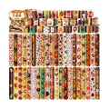 LUYI Thanksgiving Fall Slap Bracelets - 36pcs Autumn Theme Snap Wristbands for Party Favors, Table Decorations & Holiday Gatherings