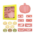 10 Pcs Mini Pumpkin Face Cookie Cutters DIY 3D Halloween Cookie Stamps