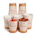 ATFUNSHOP Thanksgiving Disposable Paper Cups 30 PCS 9 OZ Fall Party Supplies for Adults Kids Coffee Juice and Hot Cold Drinks Party Supplies (Give Thanks)