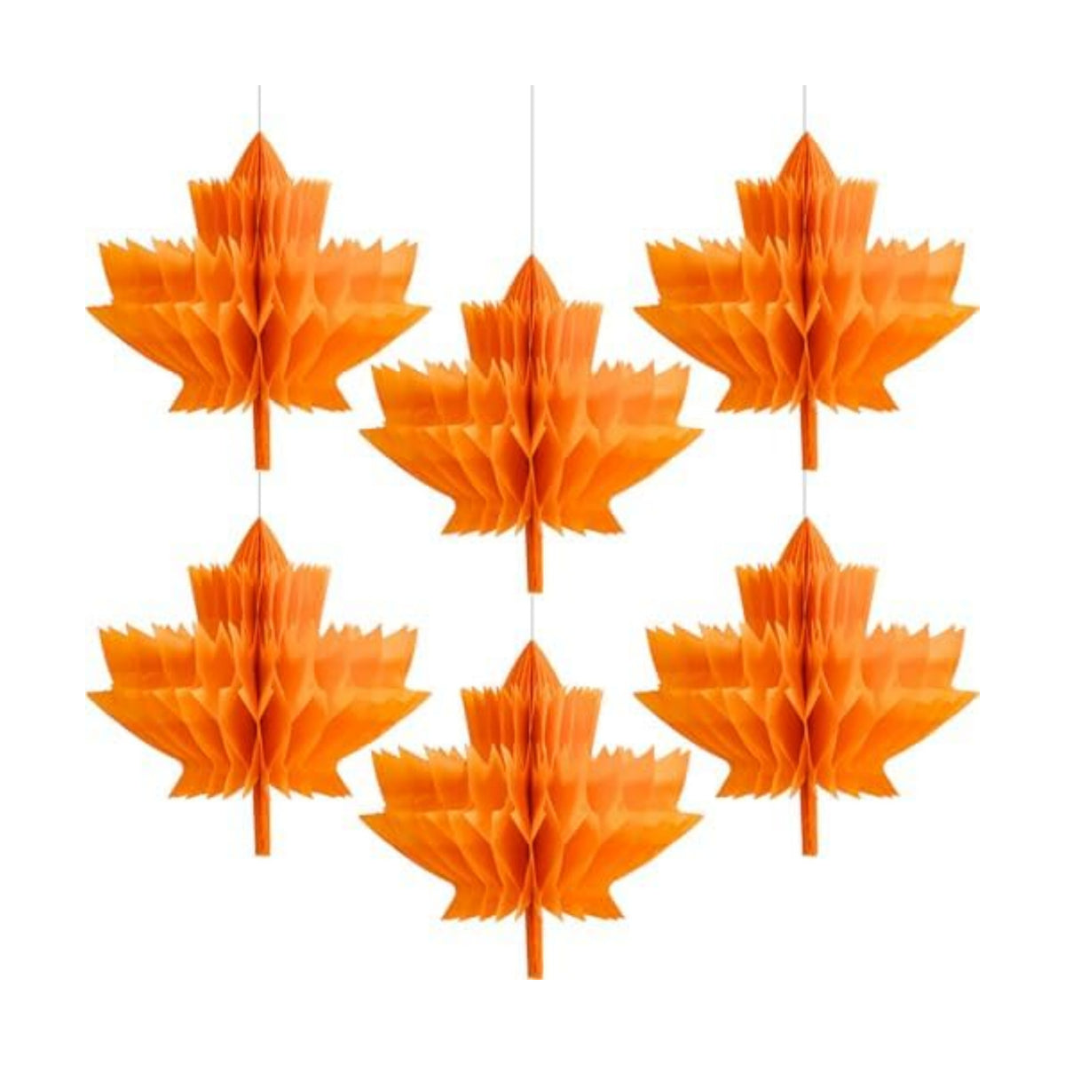 Fall Paper Maple Leaves Honeycomb 12Inch