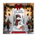 Christmas Door Cover Banner for Front Door Porch Winter Holiday Decor