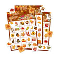 Fall Bingo Game Cards - 24 Players Fall Festival Party Games Autumn Bingo Cards Thanksgiving Party Supplies for School Classroom Family Activities