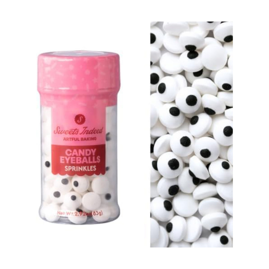 Sweets Indeed Halloween Candy Eyeballs, 1 cm, Baking Decorations, 2.92 oz