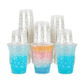 AimFun 100 Ct Snowflakes Plastic Cups Christmas Clear Party Cup, 12oz