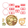 HUAKENER Halloween Cookie Cutters Set, Skull Cookie Cutter, Biscuit Molds