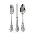 Goodluck 150 Pack Silver Plastic Silverware Set, Heavy Duty Cutlery