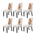 Christmas Chair Covers Set of 6 Gingerbread Winter Parsons Chair Slipcovers