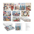 Motiskyy 50 Pcs Patriotic Christmas Cards American Flag Christmas Card Bulk