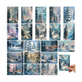 Nuanchu 80 Pcs Winter Snowy Forest Holiday Cards Bulk 4 x 6 Inch Christmas Pine Tree Postcards Xmas Snowy Mountain Greeting Card for Winter Holiday Birthday Party, 20 Designs