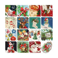 Gueevin 45 Pack Christmas Decoupage Napkins 15 Styles Vintage for DIY