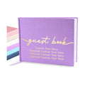 Promot Personalized Guestbook (Lavender Purple) - 110 Lined Pages