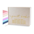 Promot Personalized Guestbook (Champaigne Beige) - 110 Lined Pagess