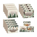 Eaasty 24 Pcs Christmas Cookie Boxes with Window Bulk, Green