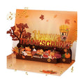 D4DREAM Musical Thanksgiving Card with Light for Adults Kids Family Friends