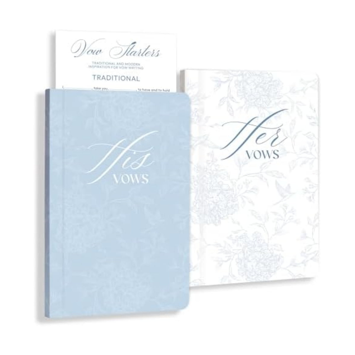 Set of 2 Wedding Vow Books, Vow Books His and Hers, Wedding Essentials