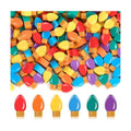 JUNEBRUSHS 150Pcs Christmas Erasers for Bulk, Cute Mini Light Bulb Erasers