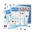 Winter Bingo Games for Family Friends, Christmas Bingo Games for Adults, Winter Xmas Party Decorations Supplies Favors, Merry Christmas Holiday Game Card for Indoor, 24 Players Game Cards -12