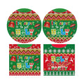 Ugly Sweater Party Decorations- 40 PCS Christmas Party Supplies Disposable Tableware Set Include Ugly Sweater Party Plates and Napkins,Xmas Tacky Sweater Decor Holiday Party Serves 20 Guests