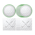 40 PCS Golf Party Decorations,Fun Golf Party Supplies Set Include Disposable Paper Plates and Napkins,Golf Ball Sports Themed Decorations Sports Events Birthday Party Baby Shower,Serve 20