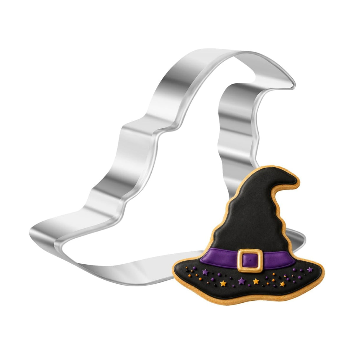 Large Witch Hat Cookie Cutter, Stainless Steel Magic Hat Shape