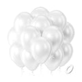 Bezente Pearl White Balloons Latex Party Balloons 100 Pack 12 inch