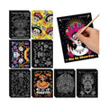 Marspark 24 Pcs Day of the Dead Scratch Paper Halloween Art Crafts Bulk