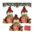 Yrcasu Christmas Gift Bags Zipper Design, Large Capacity Christmas Gift Bags, Reusable Christmass Gift Storage Bags - 3 Shapes (Snowman, Santa, Elk) for Chritmas Party Decor Candy and Gift (3Pcs B)