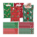 Gilprop 100 Pcs Christmas Plastic Gift Bags Bulk Small Treat Goodie Bags